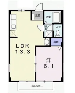 ニューシティ市川【2階】の間取り
