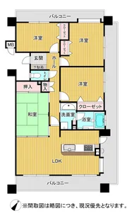ファーネスト南熊本ステーションマーク【6階】の間取り