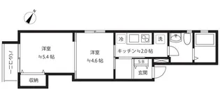 赤堤ハウス【4階】の間取り