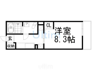 グラン アルカンシェル【1階】の間取り