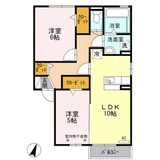 ミルキーウェイ【2階】の間取り