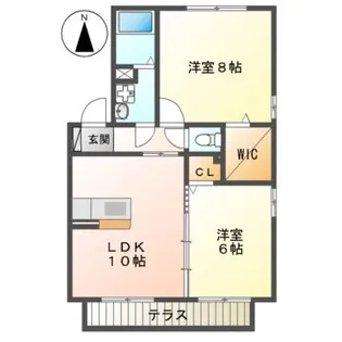 ロイヤルタウン D棟【1階】の間取り