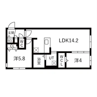 Land Toyohira【2階】の間取り