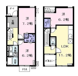 グローヴ【1階】の間取り