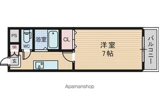 第1中本ビル【2階】の間取り