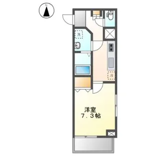 エストゥルースプラスノース名古屋【4階】の間取り