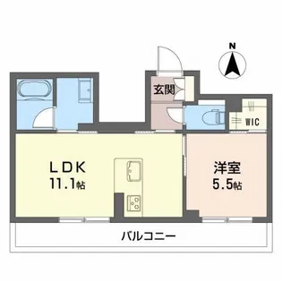 ヴィアソーレ【2階】の間取り