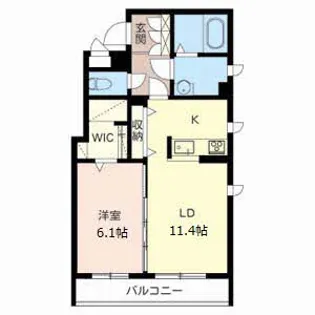 ベレオ魚崎北町【3階】の間取り