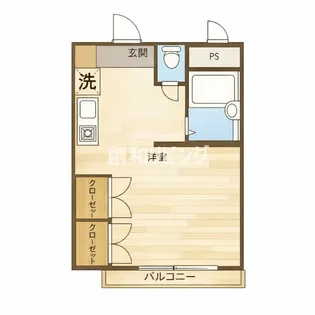 クーブス【7階】の間取り