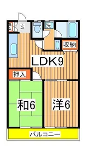 パールハイツマツバ【2階】の間取り