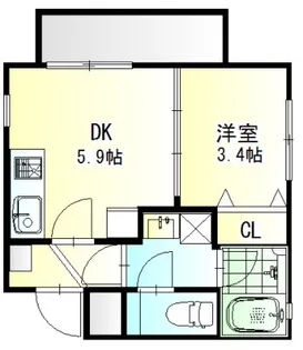 メルヴェーユ津田沼【4階】の間取り