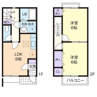 プラムヒル Bの間取り