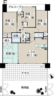 ナイスクオリティス横濱鶴見【1階】の間取り