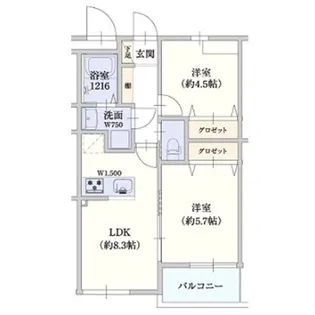 ステディ東大阪太平寺【3階】の間取り
