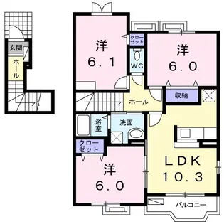 アウル レジデンス【2階】の間取り