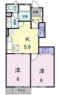 ウォルナッツ【1階】の間取り