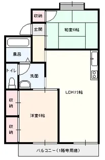 セジュール平成A【1階】の間取り
