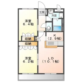 エバープレイス A【2階】の間取り