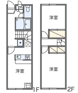 レオパレス半田東Bの間取り