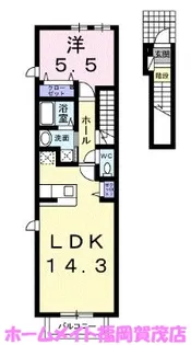 福岡県福岡市早良区田村7【アパート】の間取り