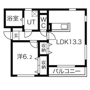 リベラルコート【2階】の間取り