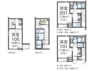 クレイノFUJIMATSU【2階】の間取り