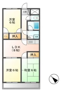 ファミリータウンむらた【4階】の間取り