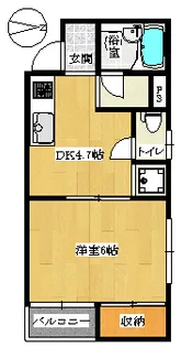 クイーンローズ【1階】の間取り