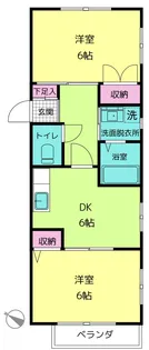 ピュアコート鷺沼【1階】の間取り