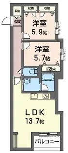 プレステージ柏陽A棟 積水ハウスシャーメゾン!【3階】の間取り