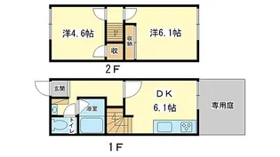 ハイツコスモスの間取り
