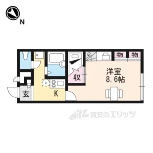 レオパレス星田2【2階】の間取り
