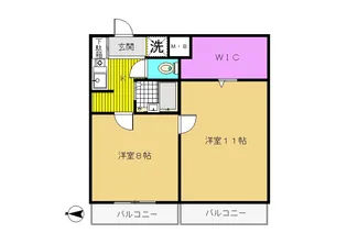 コーポドマーニ【2階】の間取り