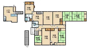 大阪府寝屋川市東香里園町【一戸建】の間取り