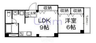 プレステージ琴弾山【3階】の間取り