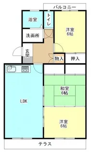 レジデンス竹下【2階】の間取り