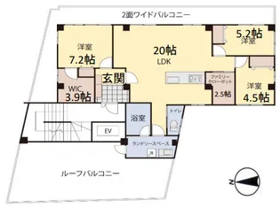 ドリアン ヴィラ【6階】の間取り