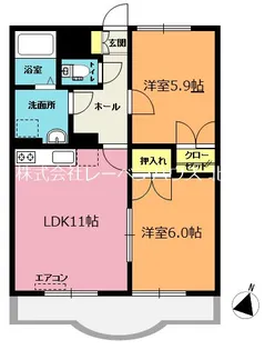 エクセレントシティ【1階】の間取り