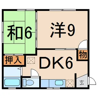 2DKの間取り画像