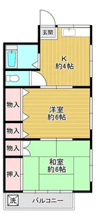 鎌倉ハイツA棟【2階】の間取り