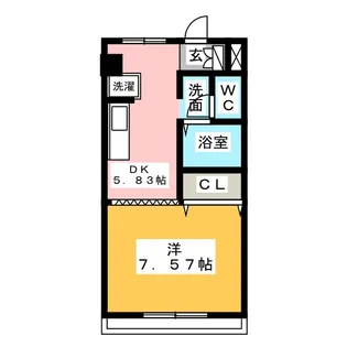 グランドキャニオン【5階】の間取り