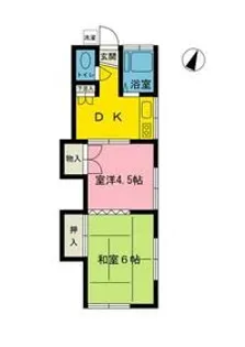 三和荘【2階】の間取り