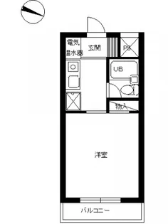 スカイコート柏【3階】の間取り