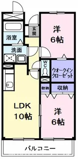 東京都青梅市千ヶ瀬町6【マンション】の間取り