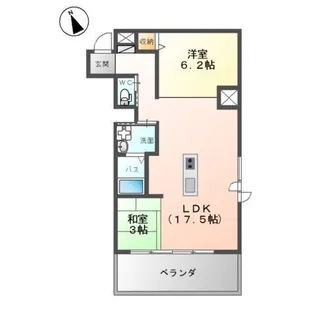 イマイエ・アーバンコネクション【2階】の間取り