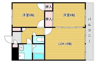 パレスプロムナード【2階】の間取り