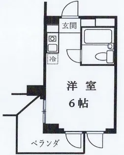 1Rの間取り画像
