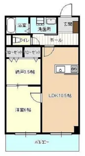 ベルフィット黒石【3階】の間取り