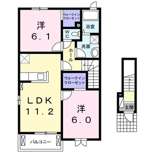 コンフォルト サクラII【2階】の間取り