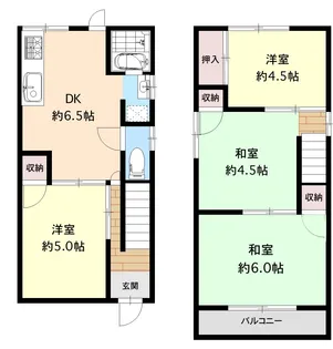 大阪府守口市藤田町3【一戸建】の間取り